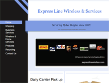 Tablet Screenshot of expresslinewireless.com